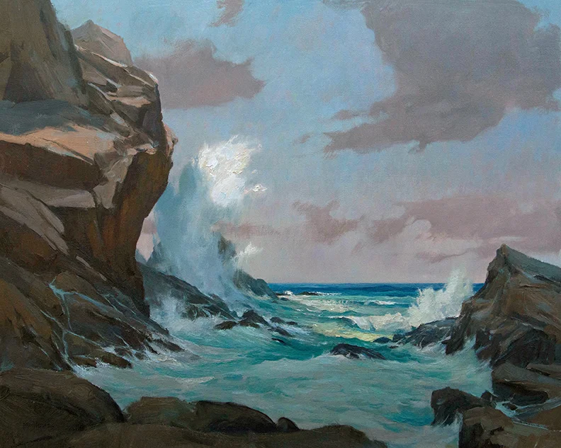 "The Weltering Sea" 24" x 30" oil Troika Gallery