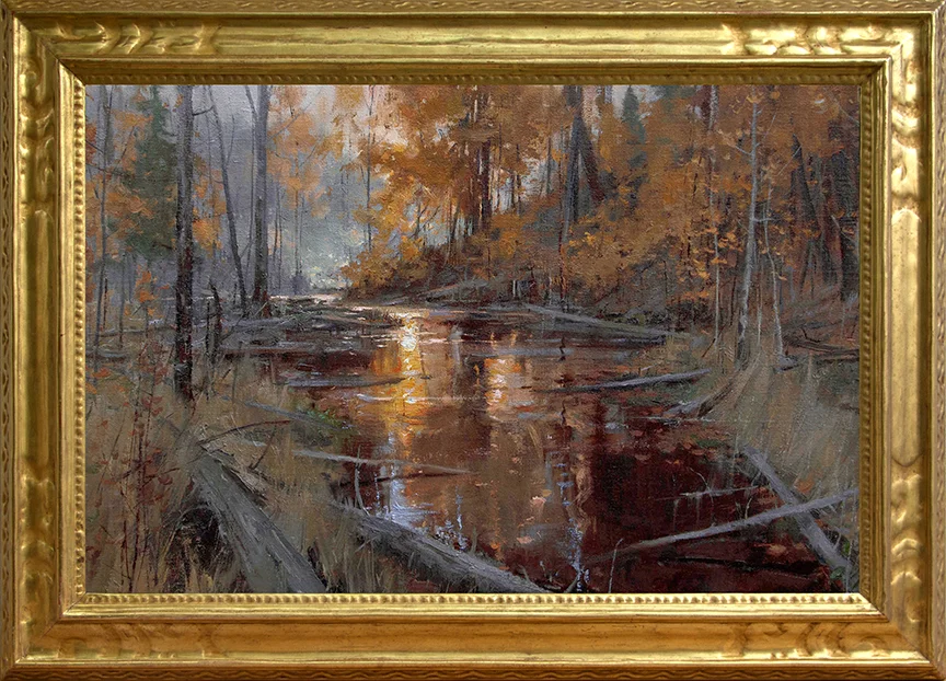 "The Wilds of Aquetong Creek" 20" x 30" oil Highlands Art Gallery