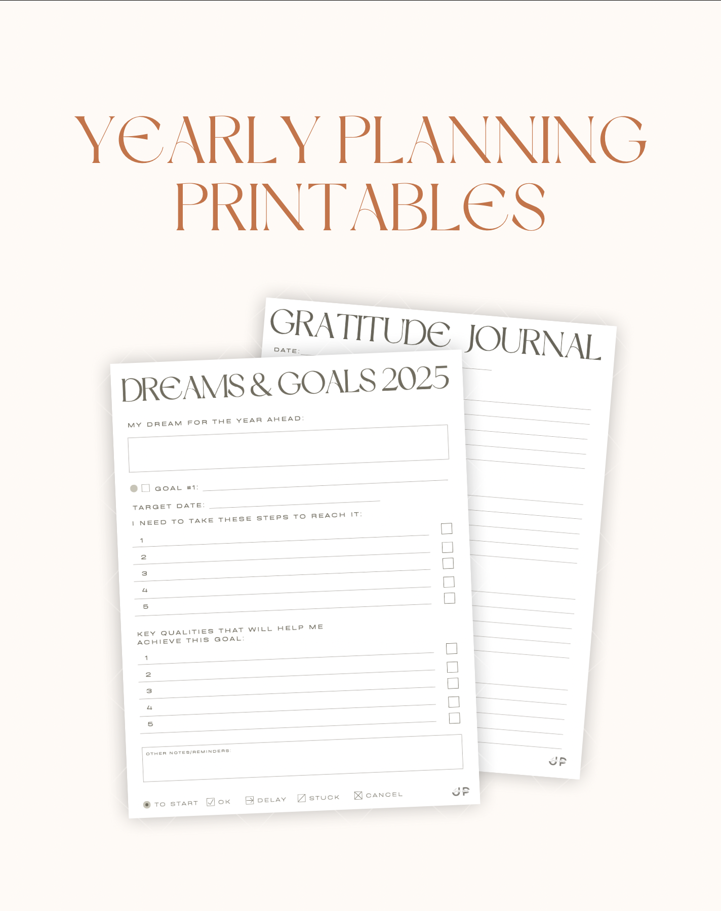 Yearly Planning Printables