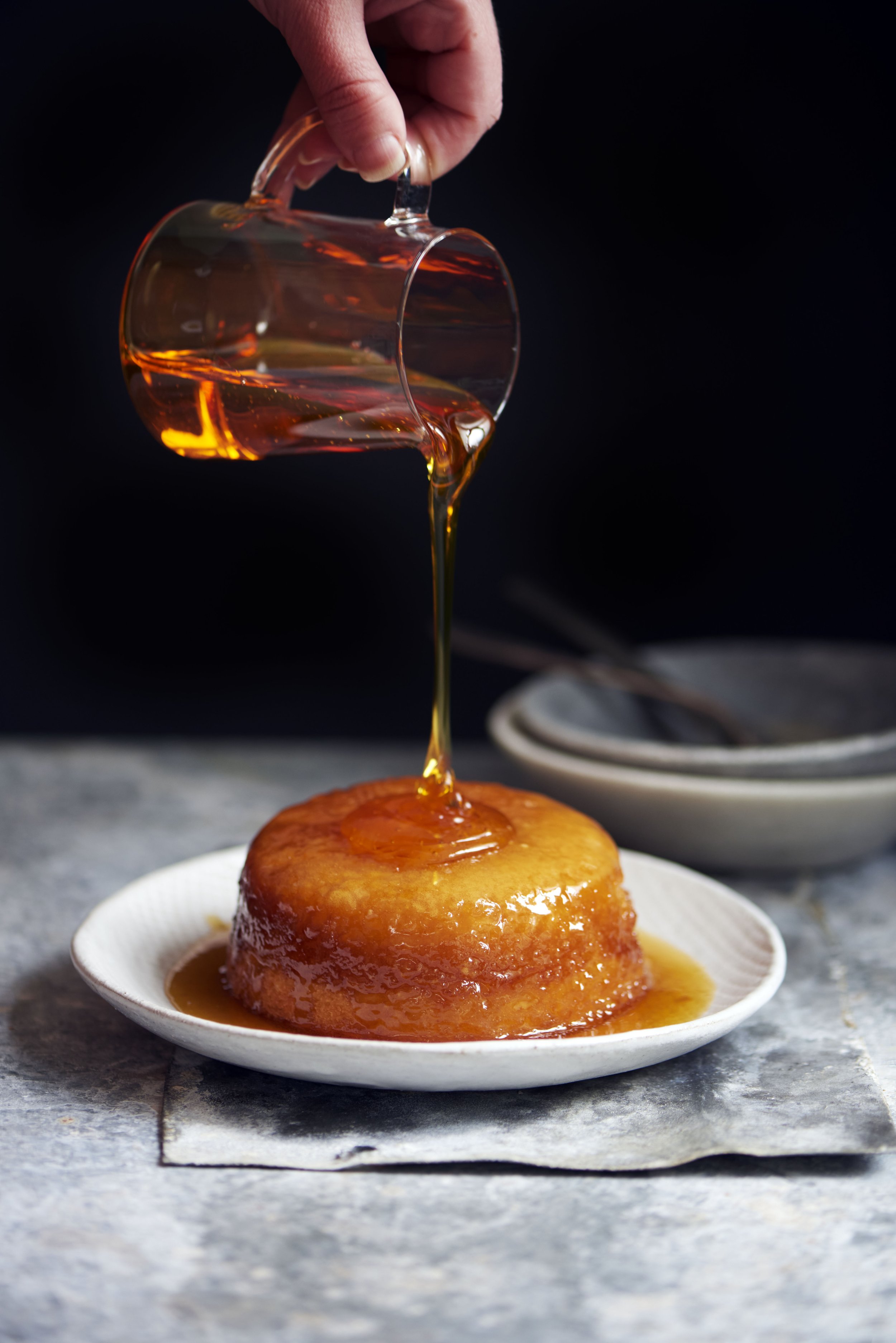 Treacle sponge pouring 1.jpg