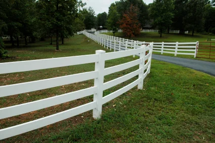 Vinyl PVC Farm Fence In Nashville