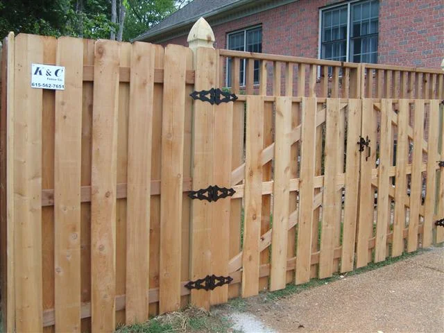 Cedar Custom Wood Fence Nashville TN