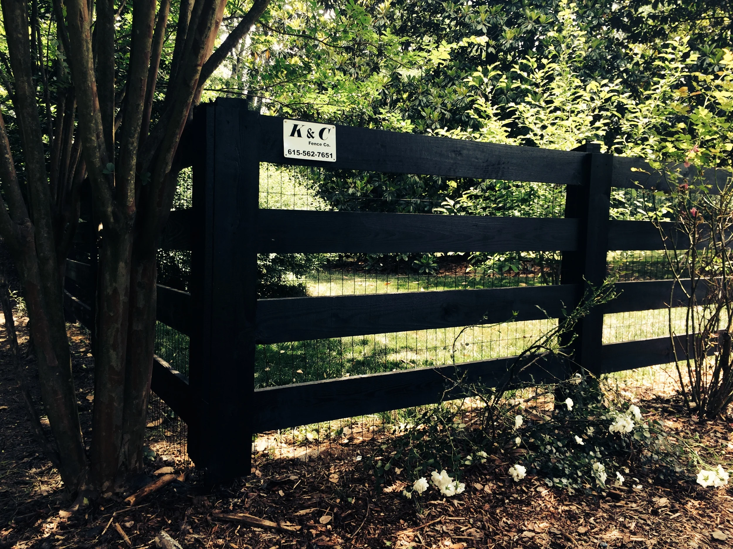 Black Farm Fence Installed In Nashville Davidson County