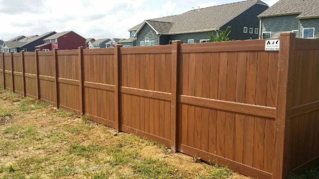 Mocha Vinyl Fence Nashville TN