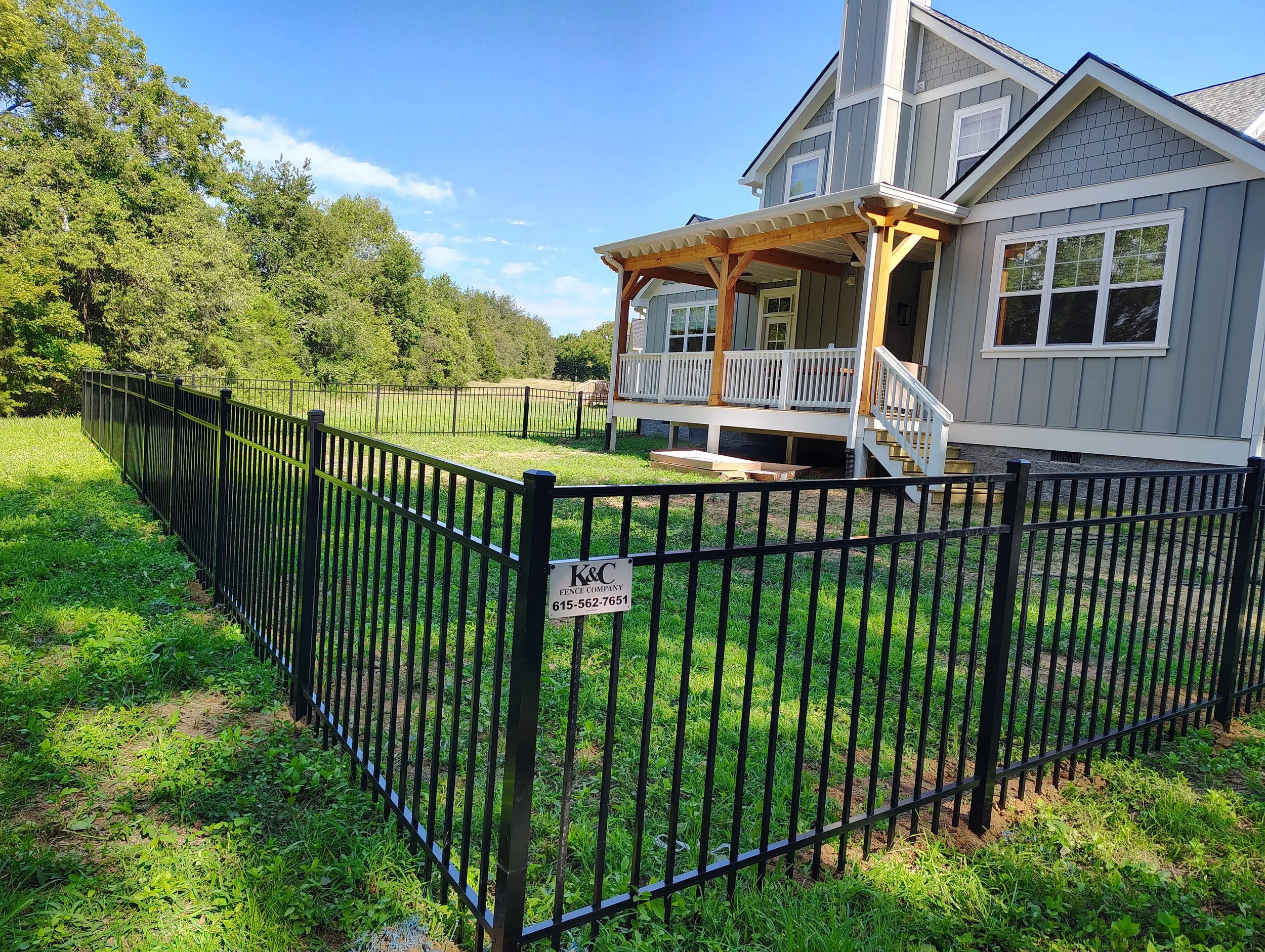 Residential Aluminum Fence Installation in Pegram, TN