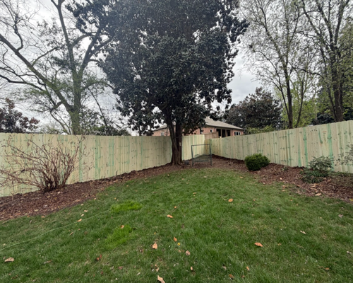 Backyard Wood Privacy Fence Installation in Nashville, TN