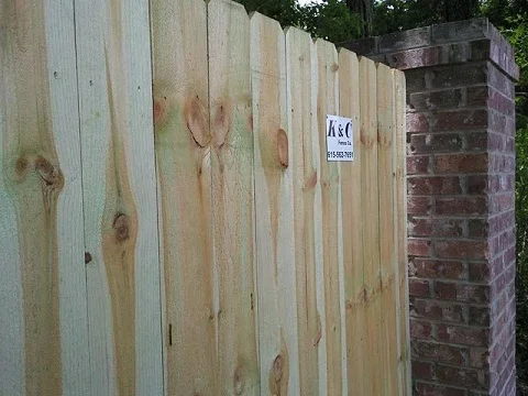 Cedar privacy fence installed by K&C Fence to create a secure and private backyard space for a residential property in Nashville, Tennessee.