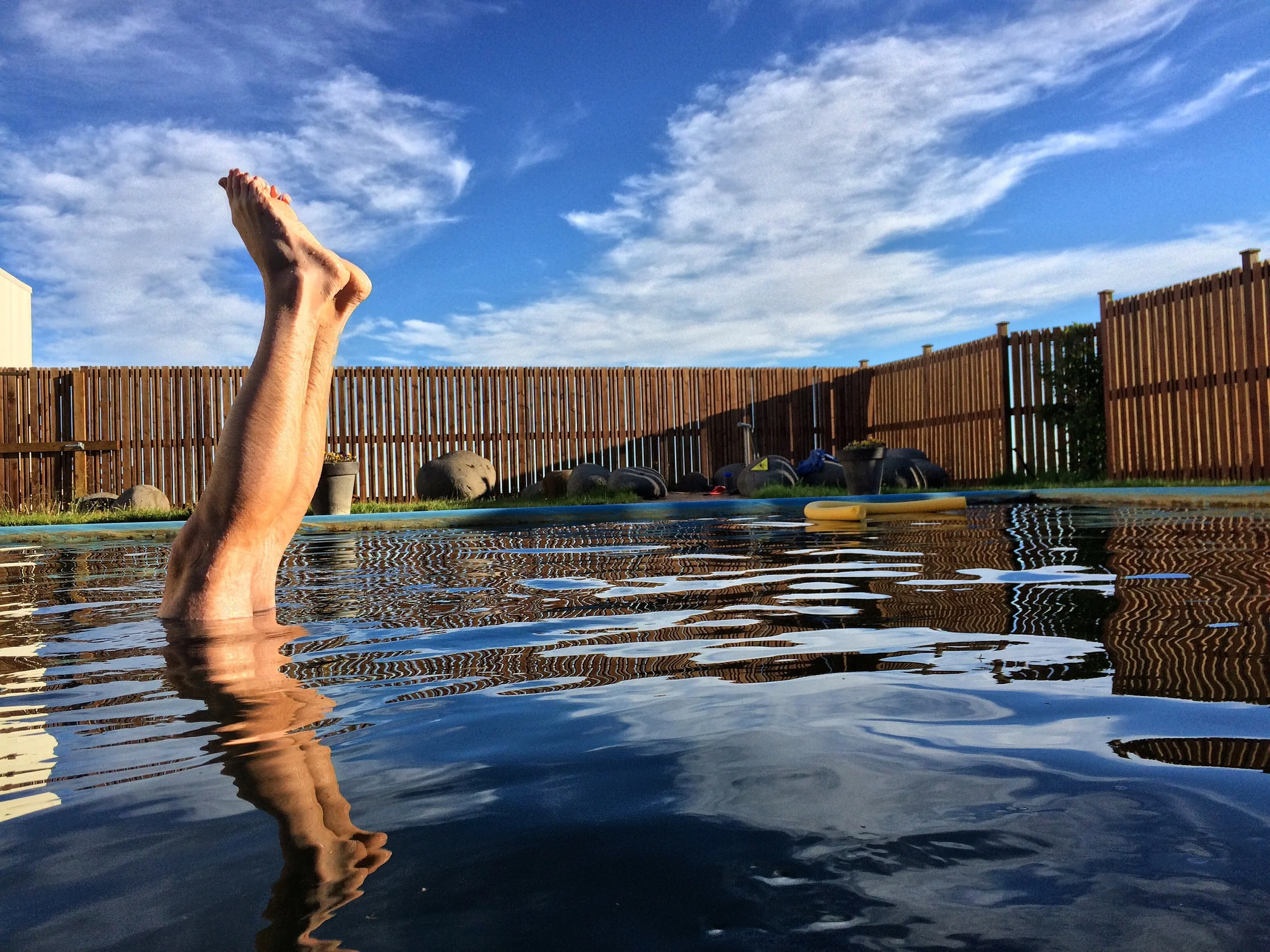 My husband in an Icelandic hot-spring