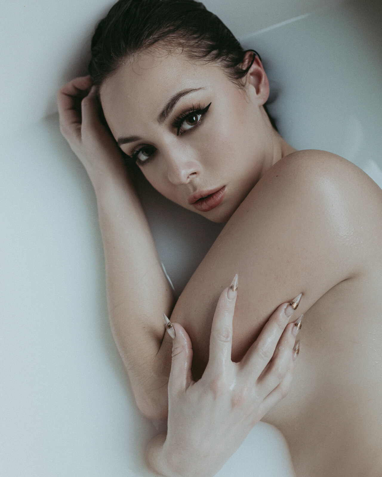 Milk Bath Boudoir Photography