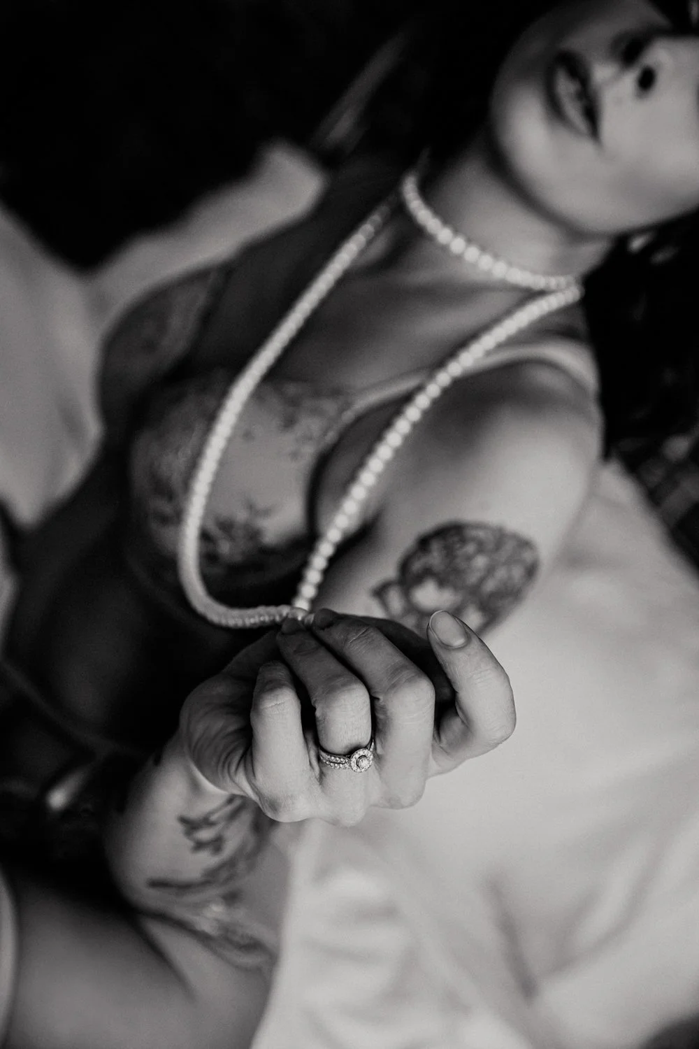 Romantic Bridal Boudoir - Pink Blush Boudoir Studio Edmonton