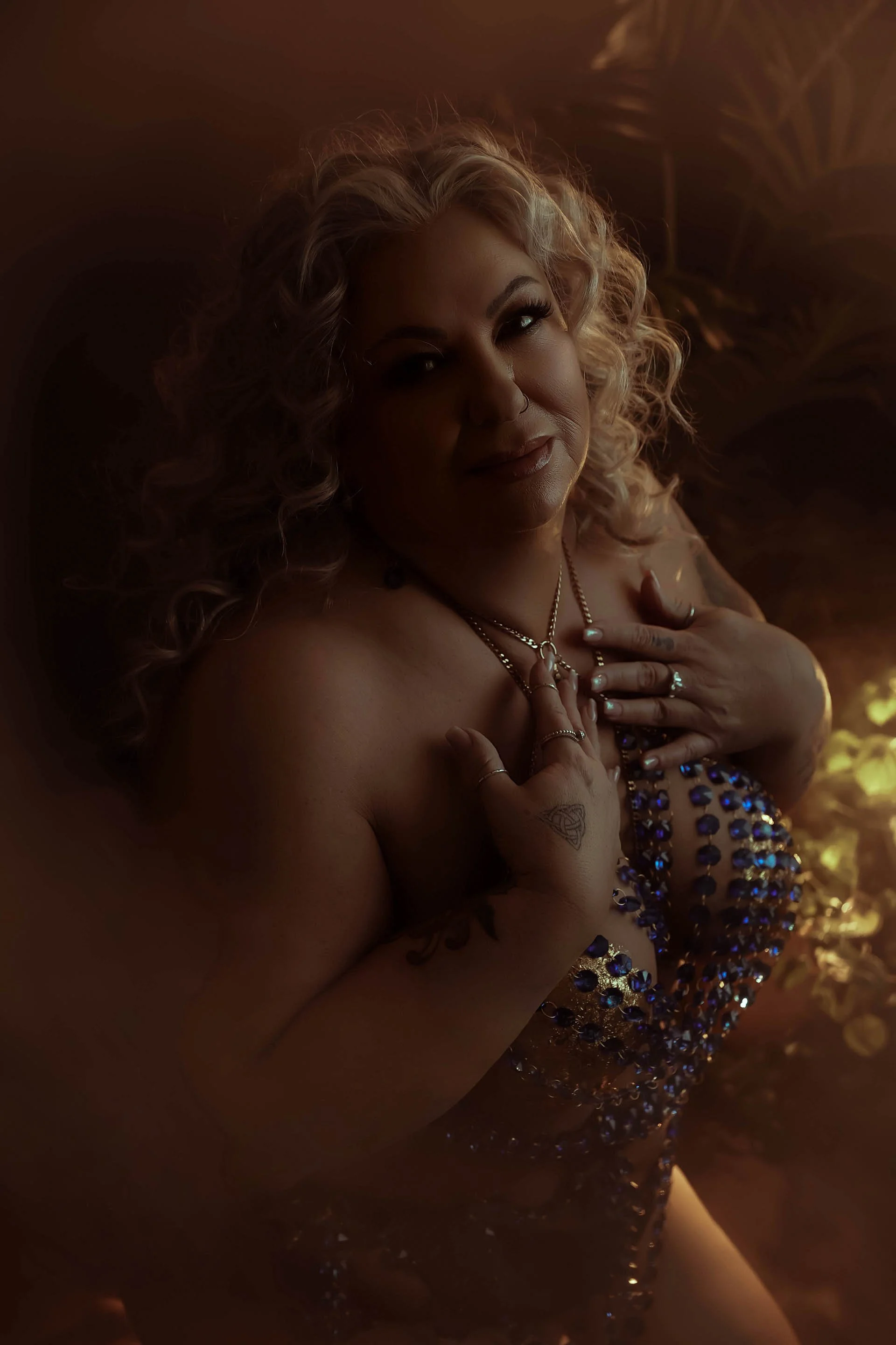 smokey. moody. body jewlery, boudoir photography edmonton