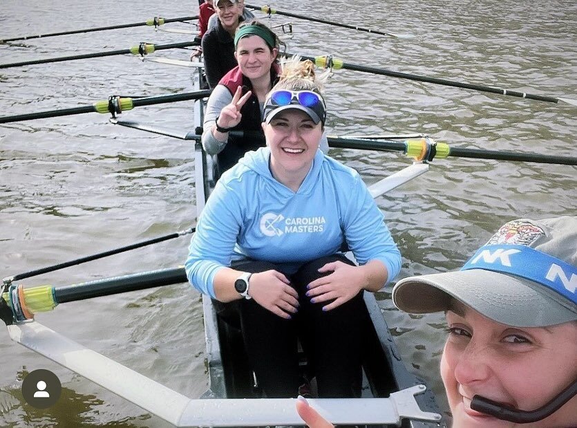 When spending time together on the water just isn&rsquo;t enough you celebrate Galentine&rsquo;s together and even set up an erg garage so you can be in the pain cave together. ❤️💪🏻🥰