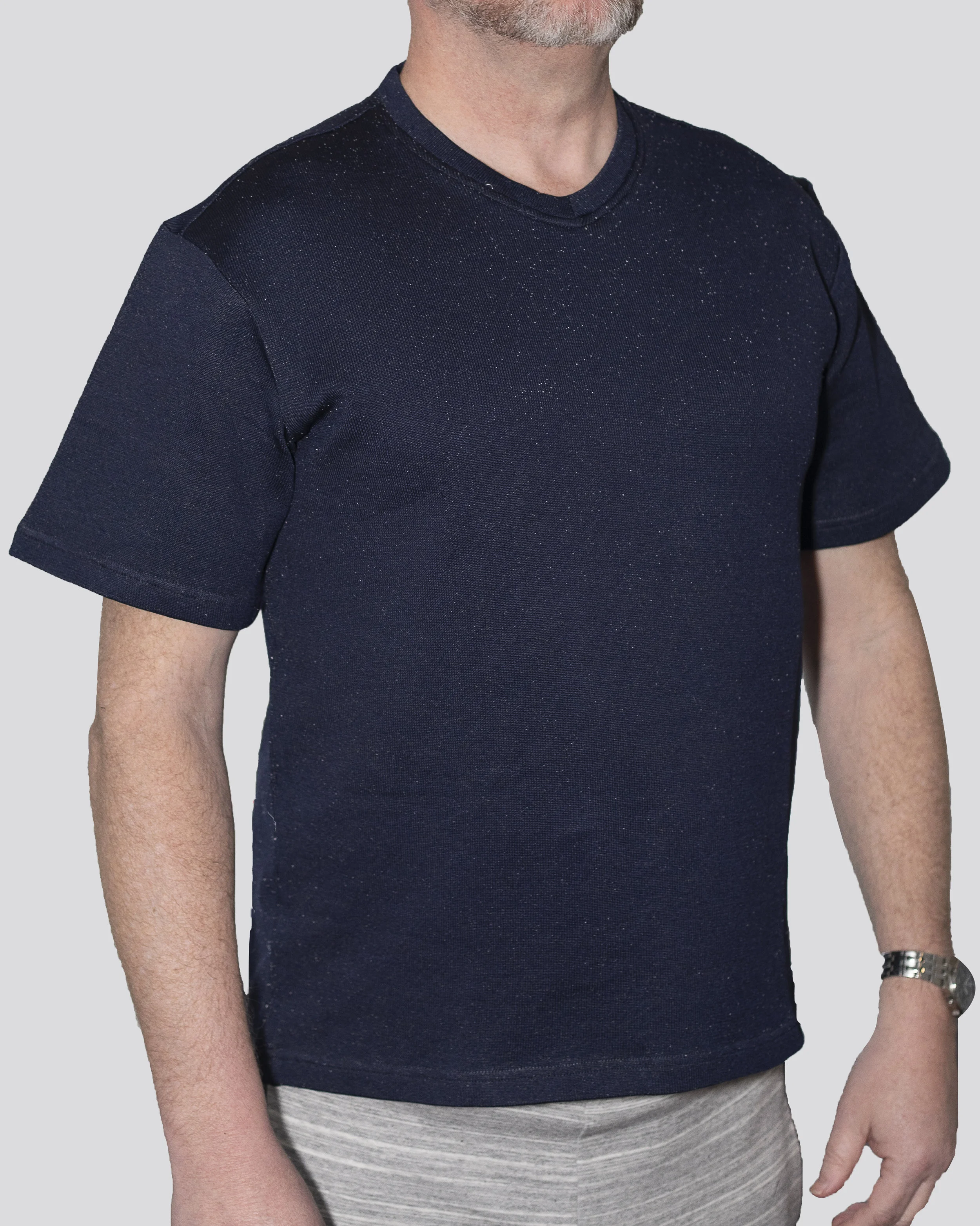 Cut-Tuff™ Cut Resistant Short Sleeve V-Neck T-Shirt Navy.jpg