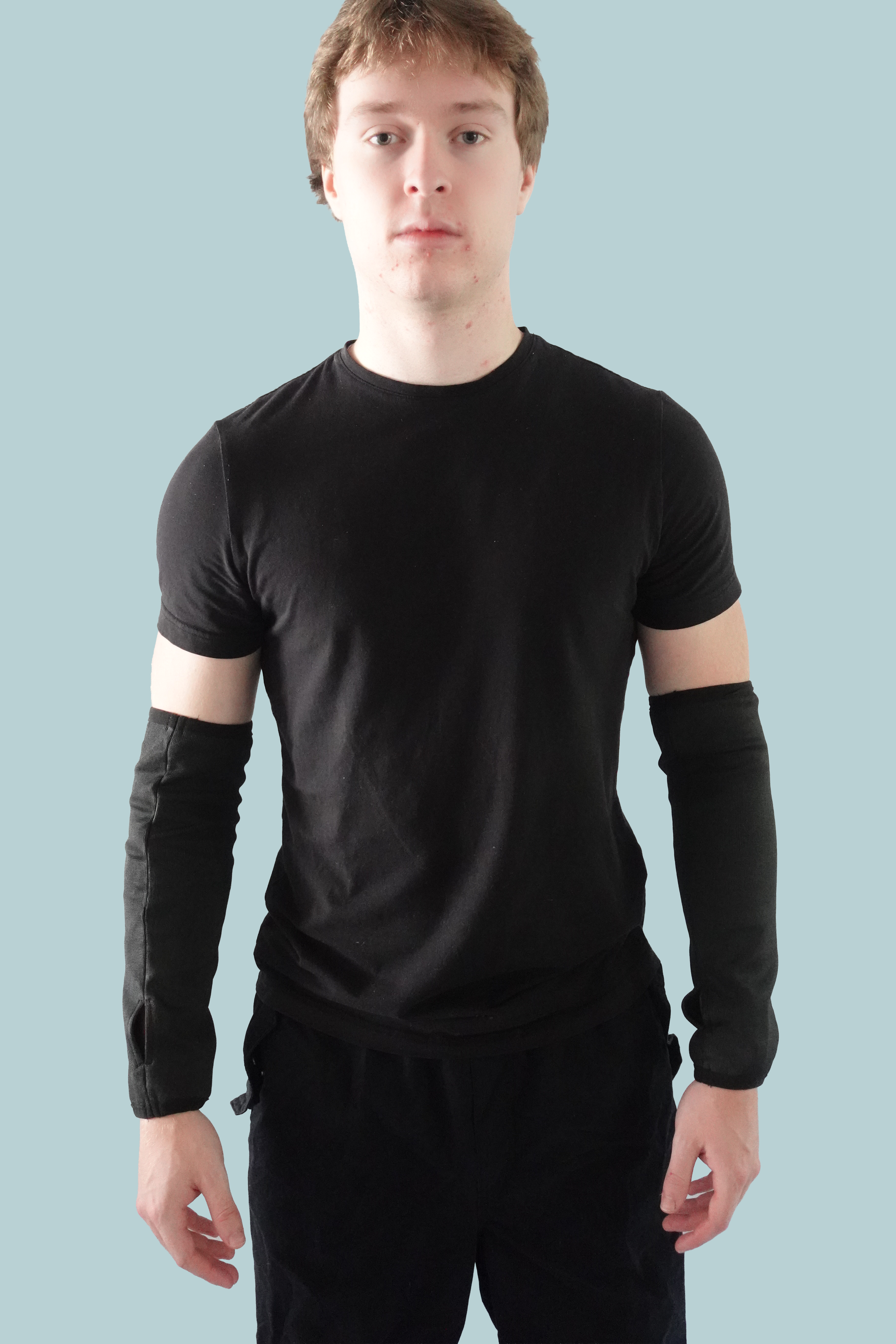 Black bite resistant arm guard no thumbhole.png