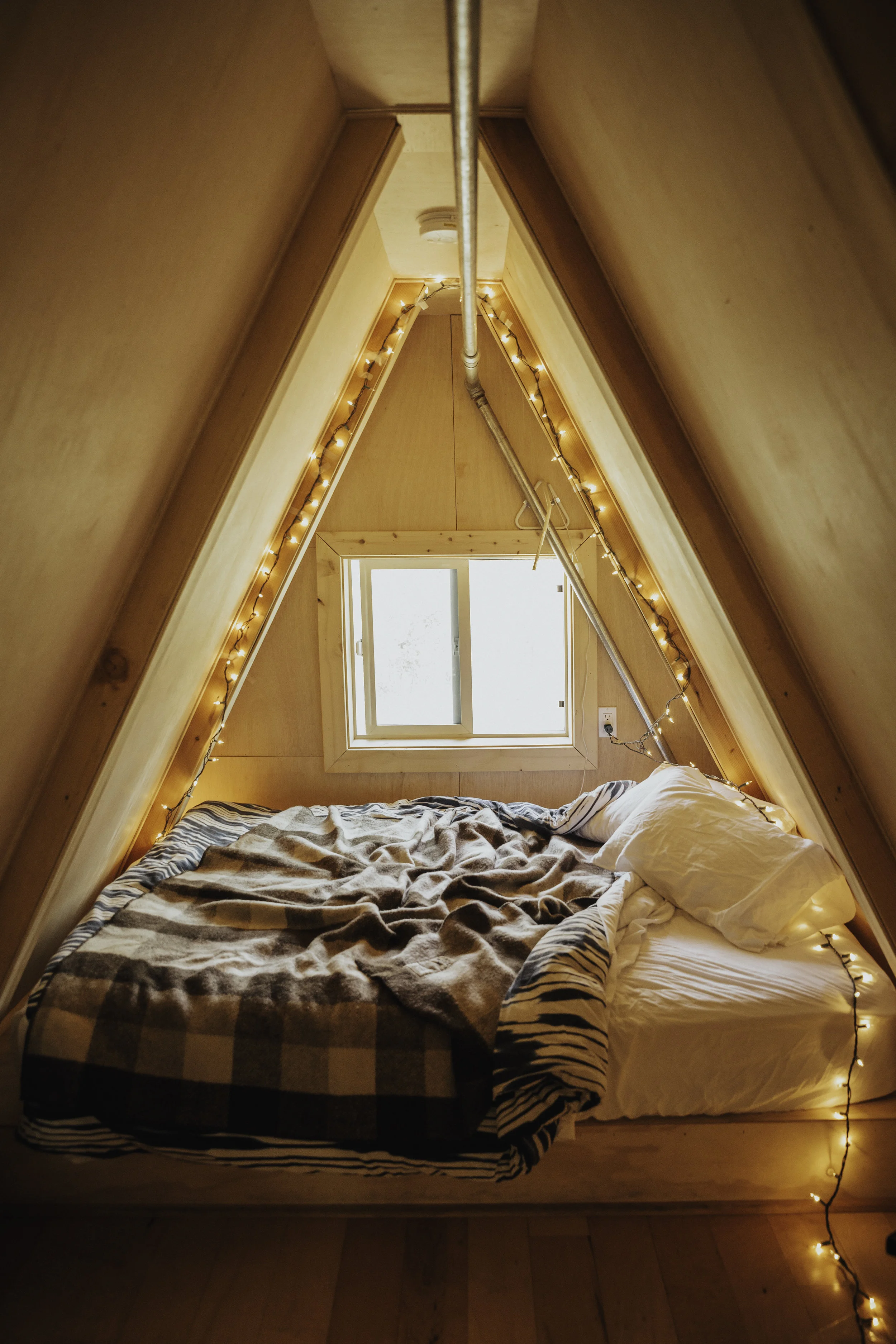 A cozy night at Far Meadow Cabin