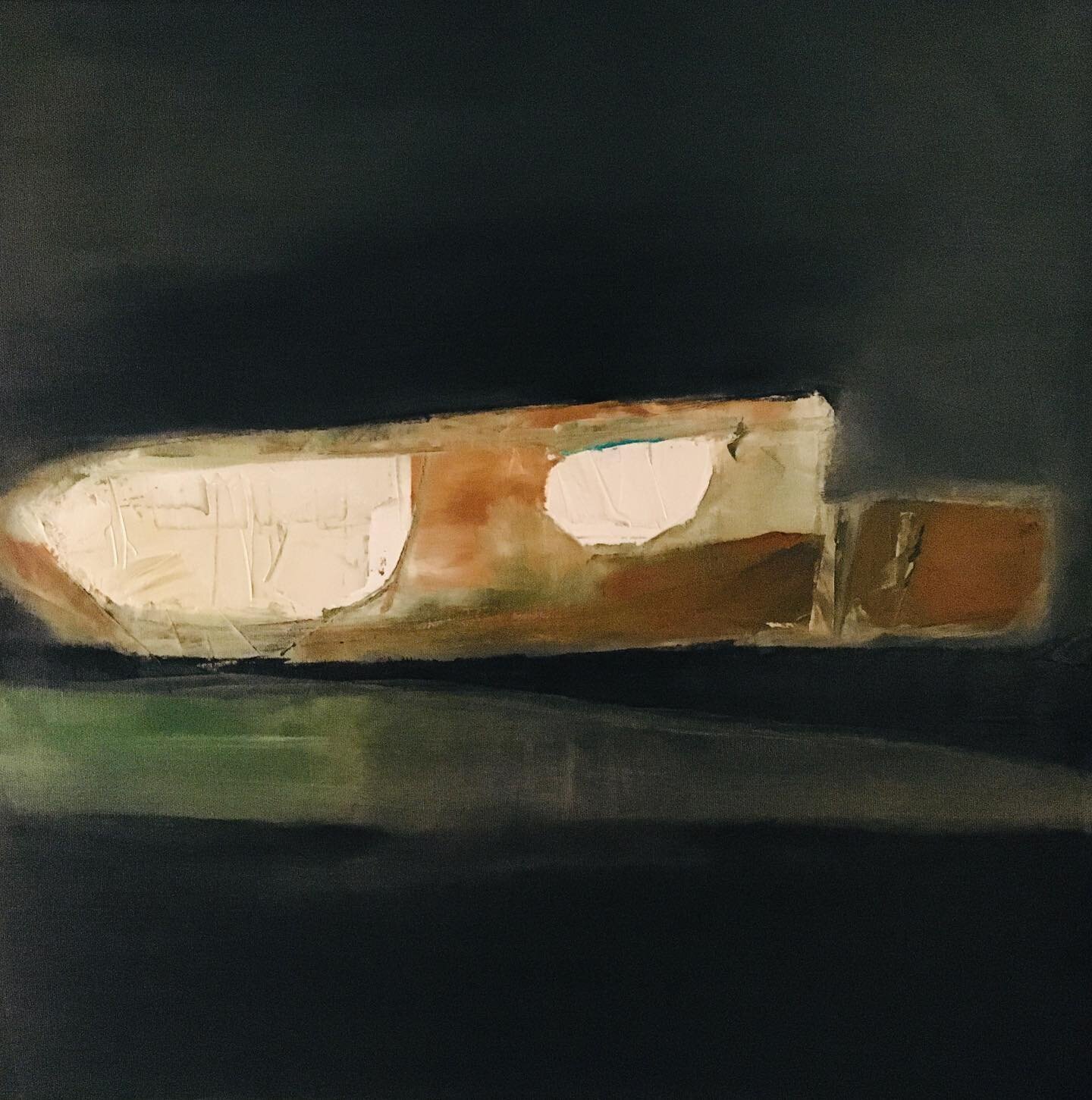 THE GROUND BENEATH OUR FEET - I&rsquo;m working on a series of paintings about the rich contents of the ground beneath our feet. Here&rsquo;s the first one...Oil on canvas. 62x62cm. More on my website: 
www.louise-holgate.com
#buyartonline
#abstractm