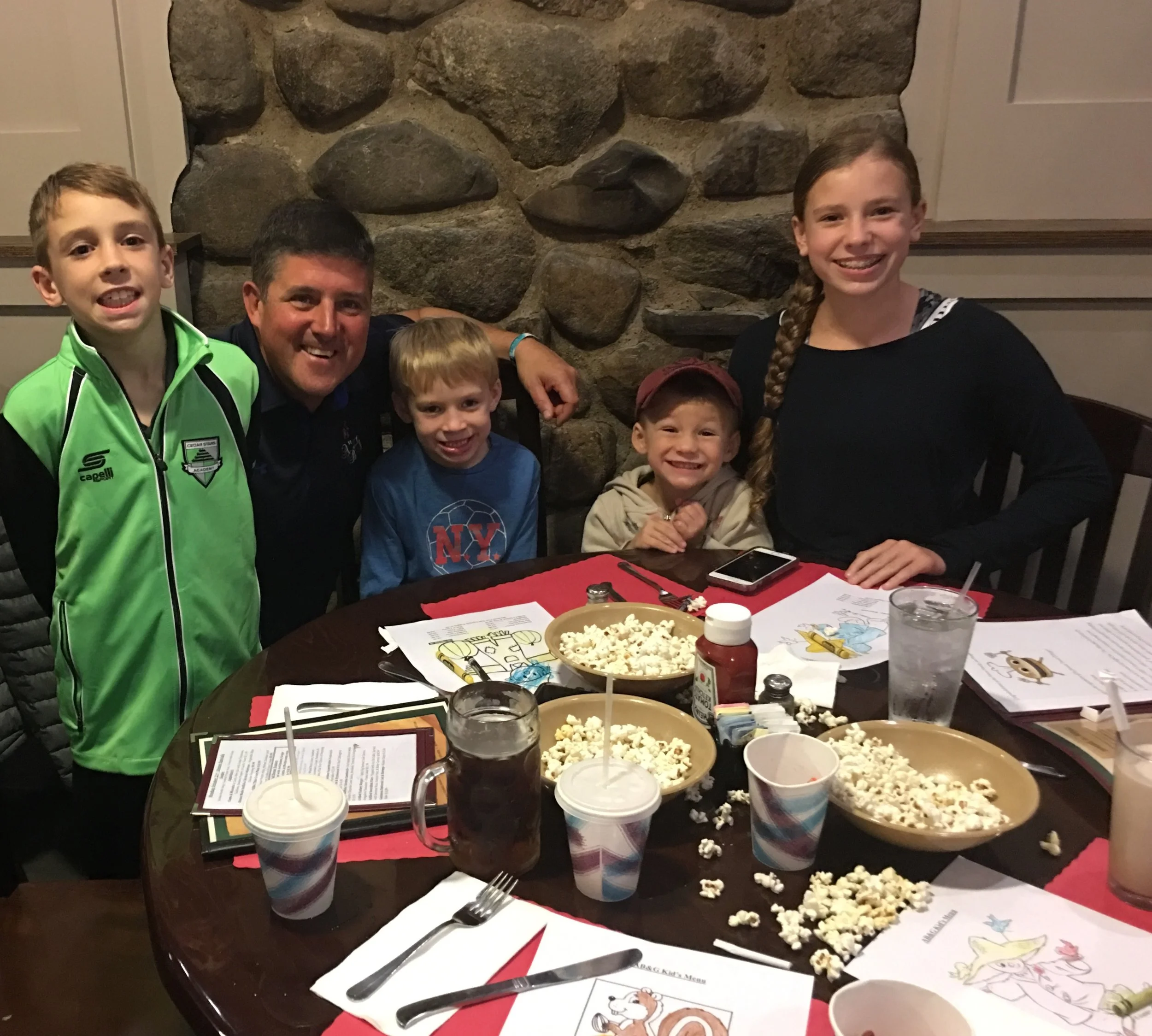 Our Burger of the Week winner, Drew Petrow and siblings, enjoyed AFEE’s Community Night Out in the company of Chris Kunisch