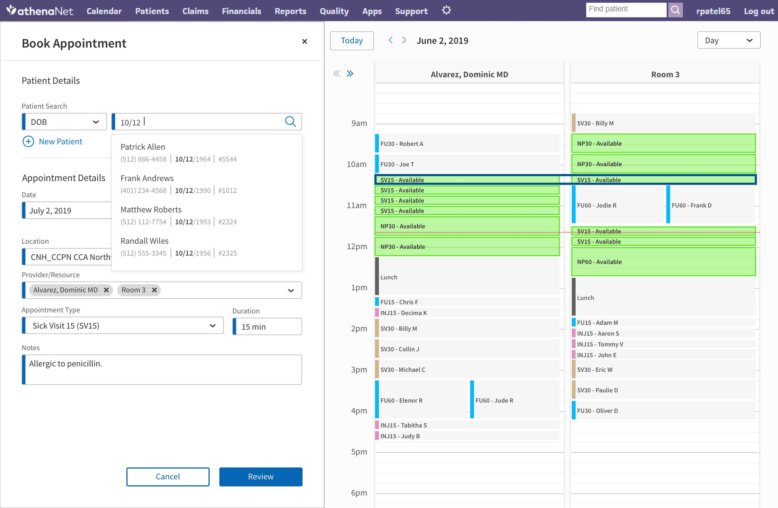 WORKFLOW - Booking - Patient Search.jpg