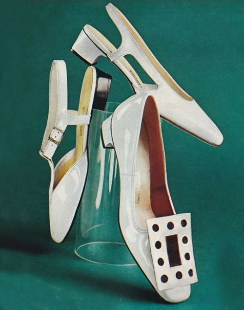 The late 60's-early 70's had such iconic style when it came to shoes. We love these over-the-top statement flats. ( is )