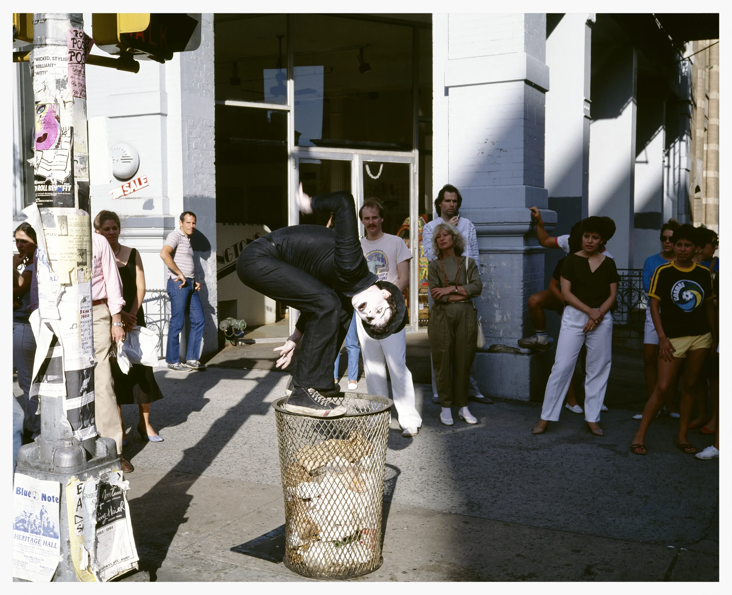 The Mime of Soho, New York, 1985