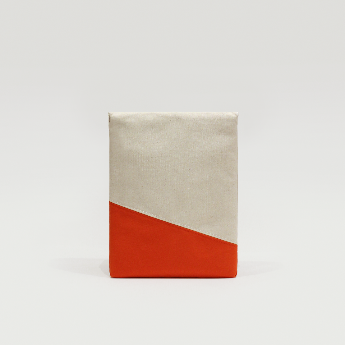 Macbook Pro Sleeve Canvas Felt Orange Cream Handmade