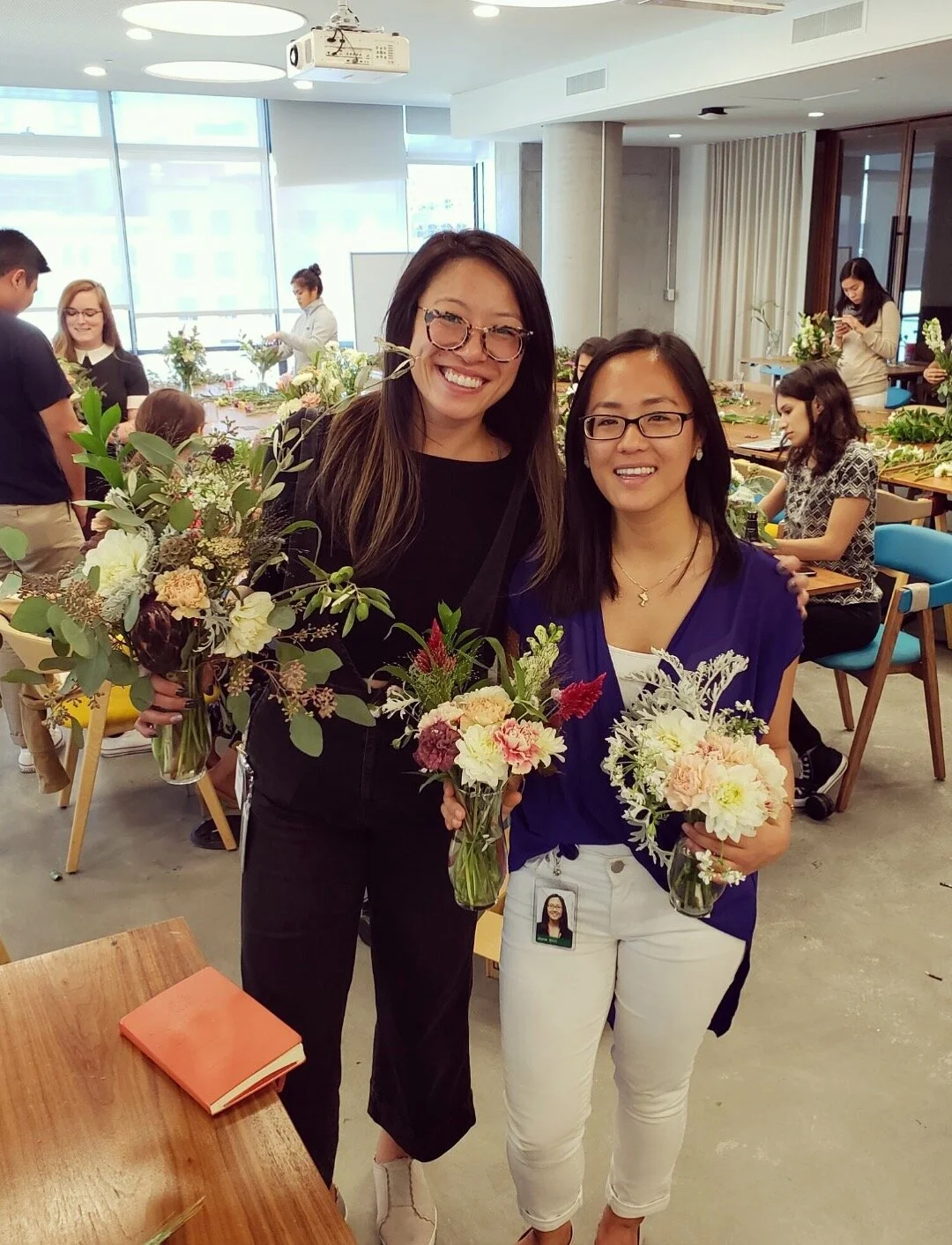 Team floral arranging workshop ‘18 🌺