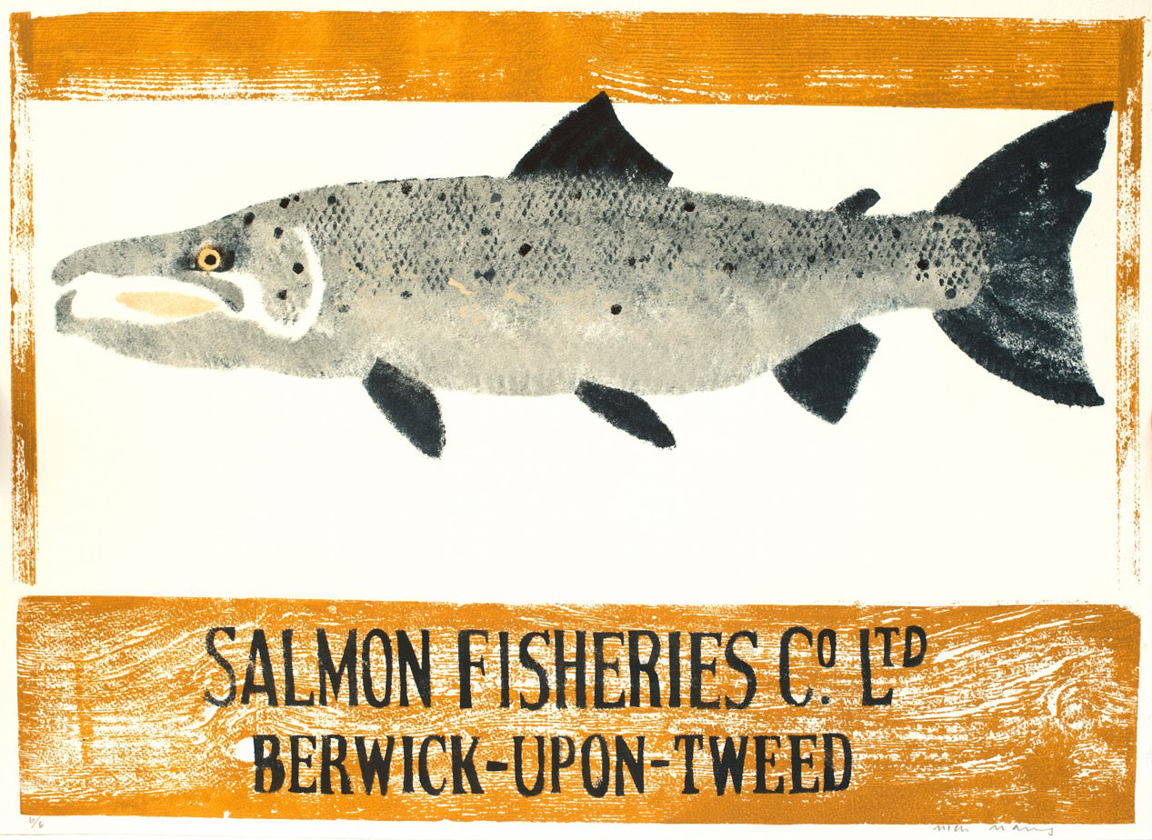 Mick Manning - Berwick Salmon, Pochoir.jpg