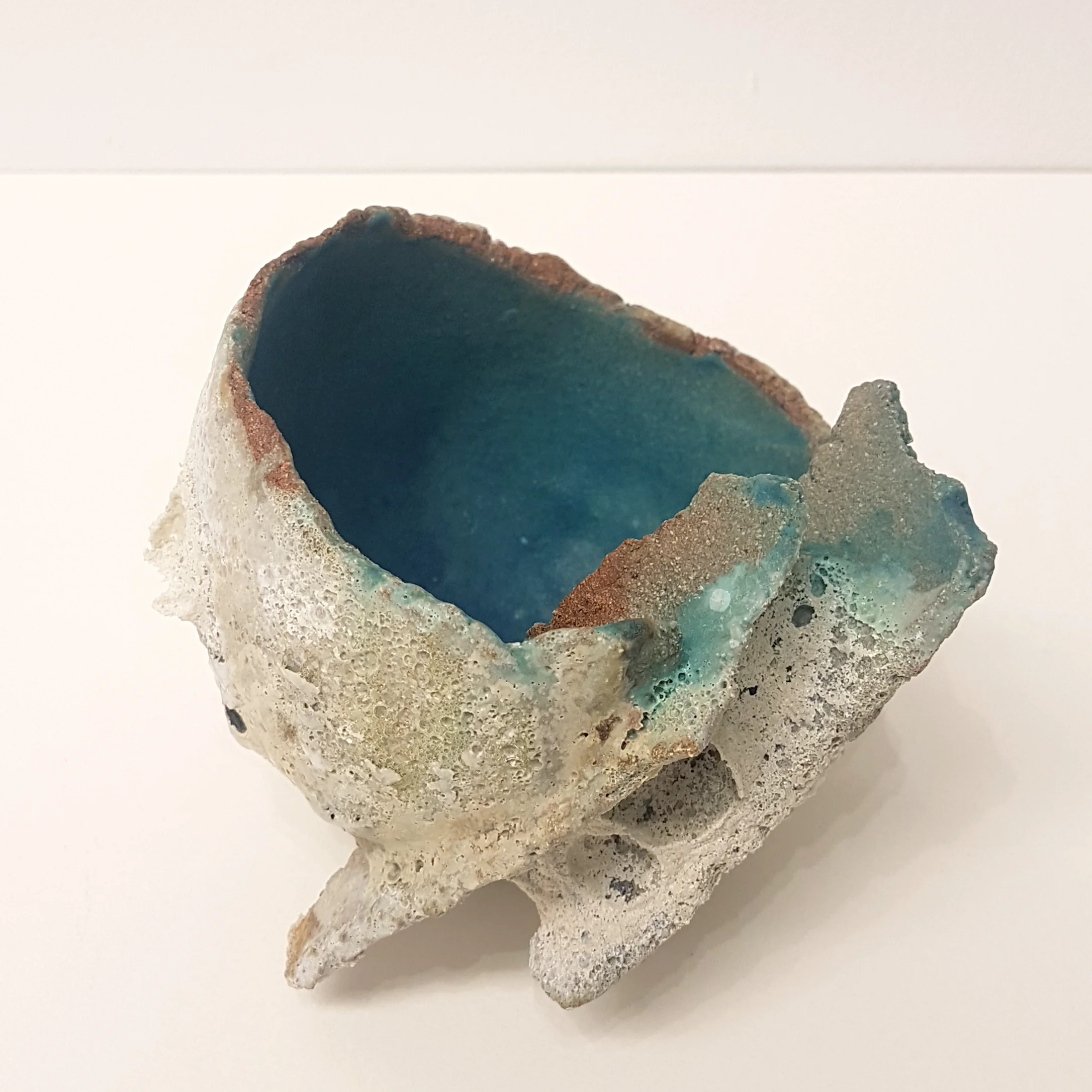 Small Turquoise Bowl Ceramic 12.5 x 10.3cm