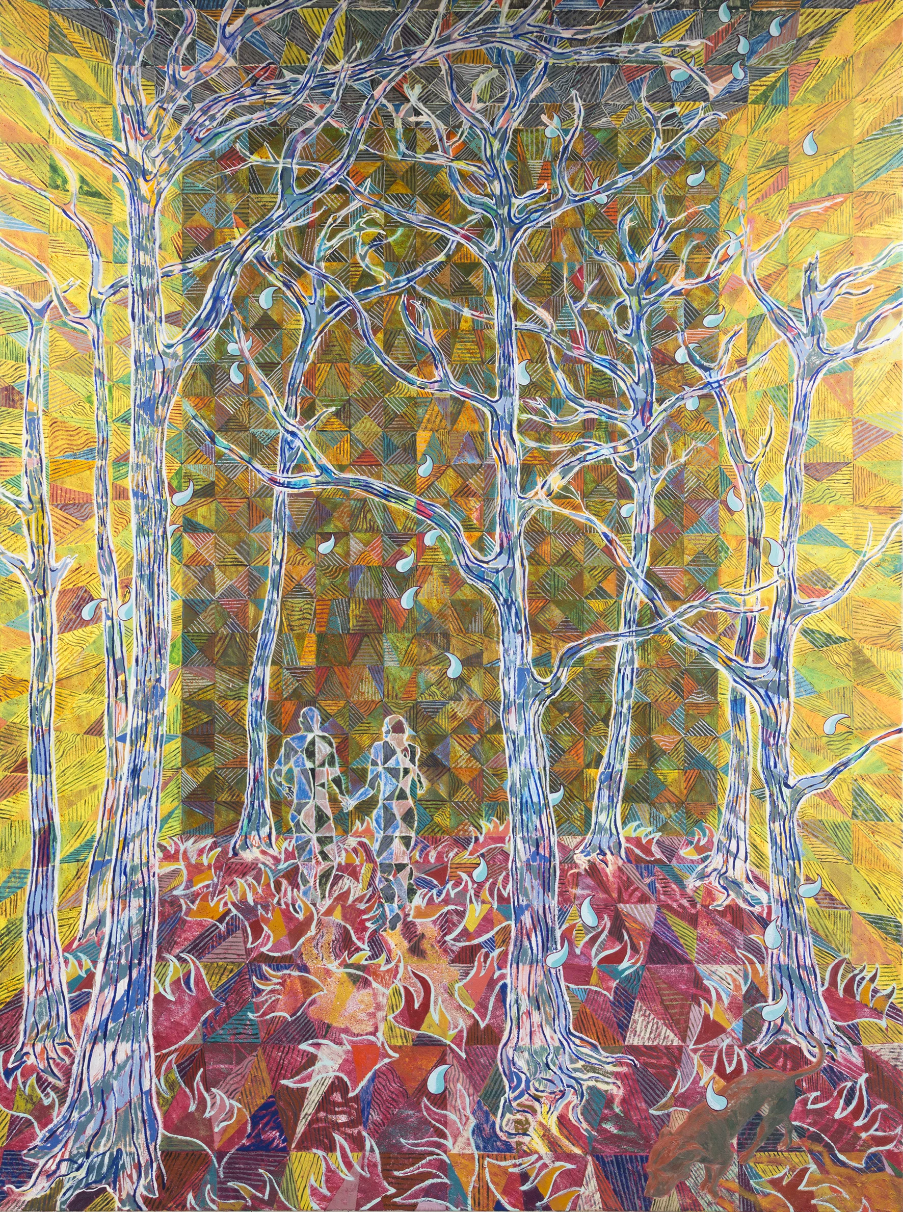 Folie à deux , 2019 Oil on canvas 135 x 180 cm