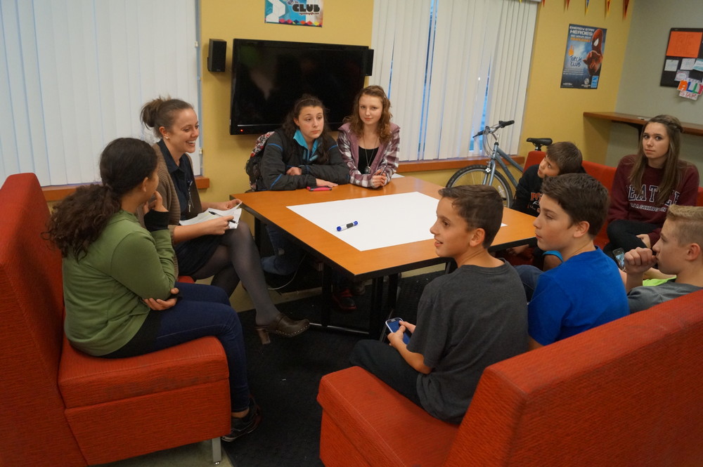 Residents from Kootenai Medical Center visit teens.