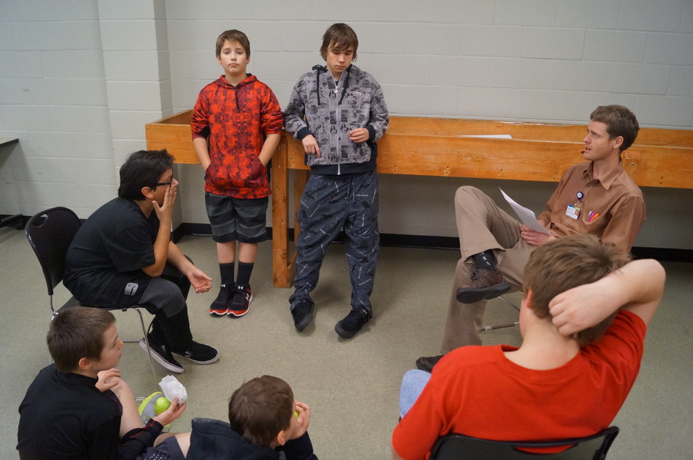 Residents from Kootenai Medical Center visit teens.