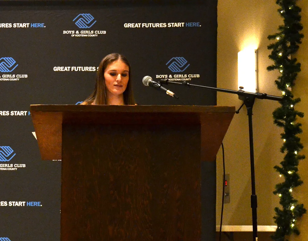 Sadie gives a speech.
