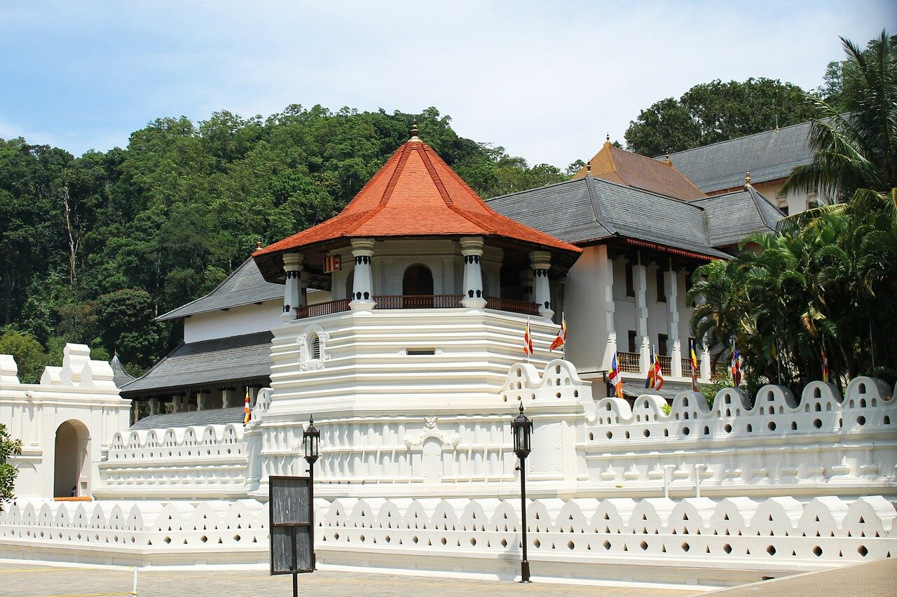 Templo em Kandy, Sri Lanka.