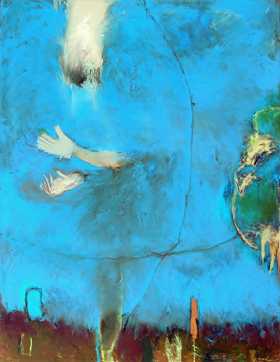 7. Blue During Blues. oil on canvas. 55 x 38. 2007.jpg