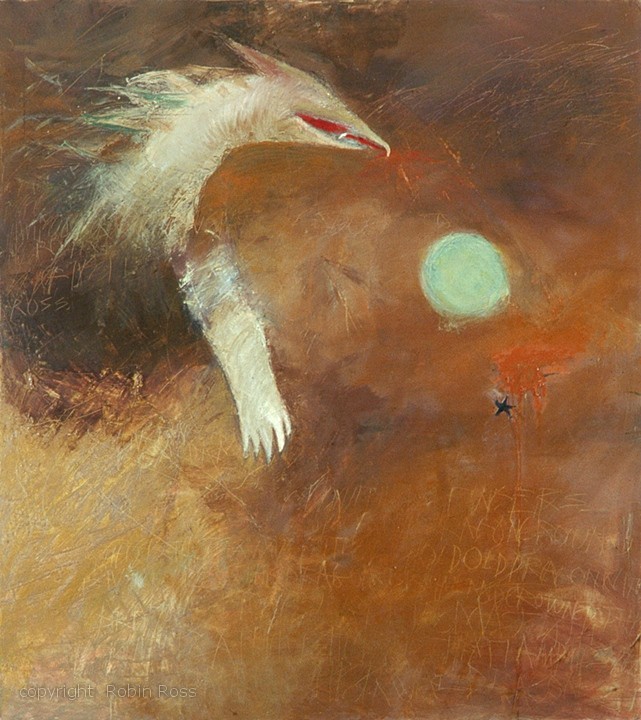 10. from ANIMAL POSTURES _ Brian Ginder as THE DRAGON. oil on canvas. 54x48.jpg