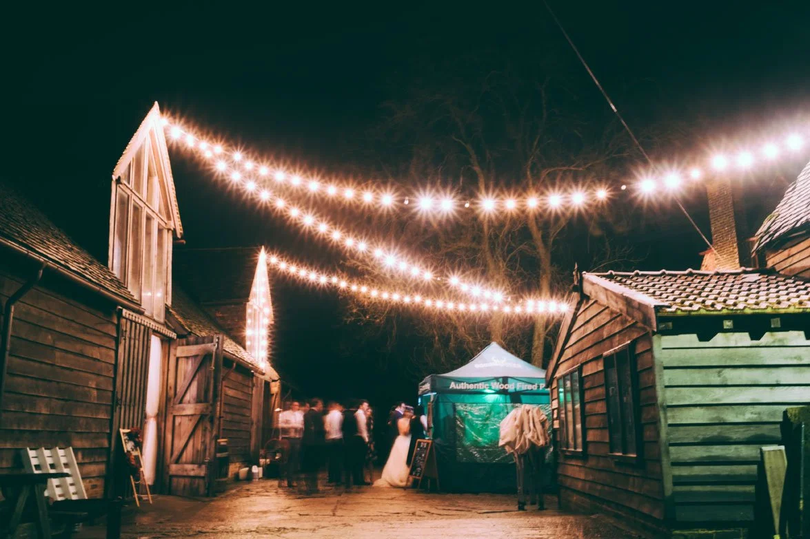 Pizza van serving pizza at the Yoghurt rooms, which is a wedding venue in East Sussex