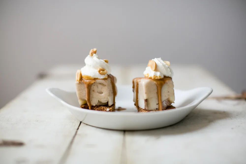 Peanut Butter Banana Ice Cream Bites