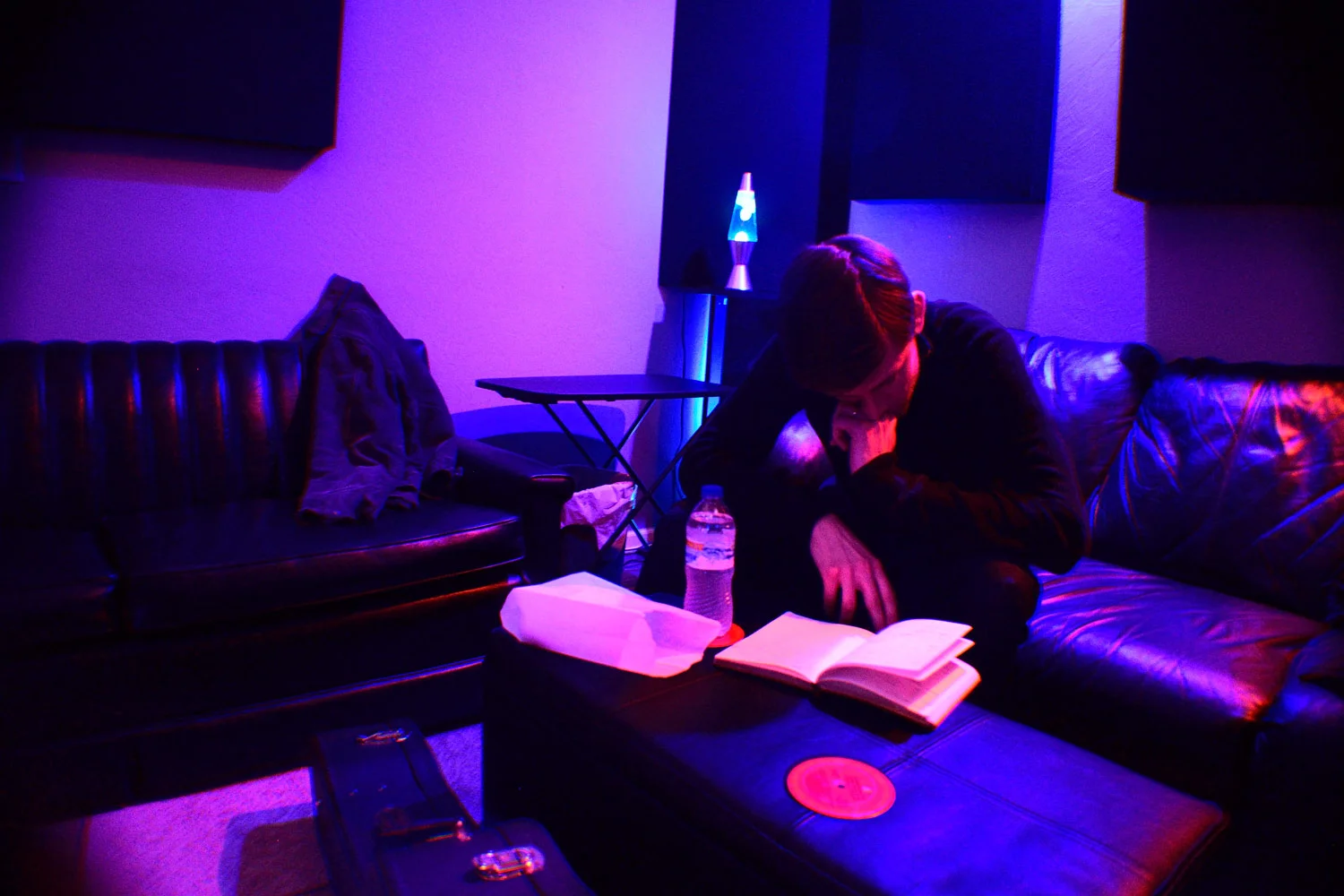 Curtis Weigel working on lyrics for Echoes In Me