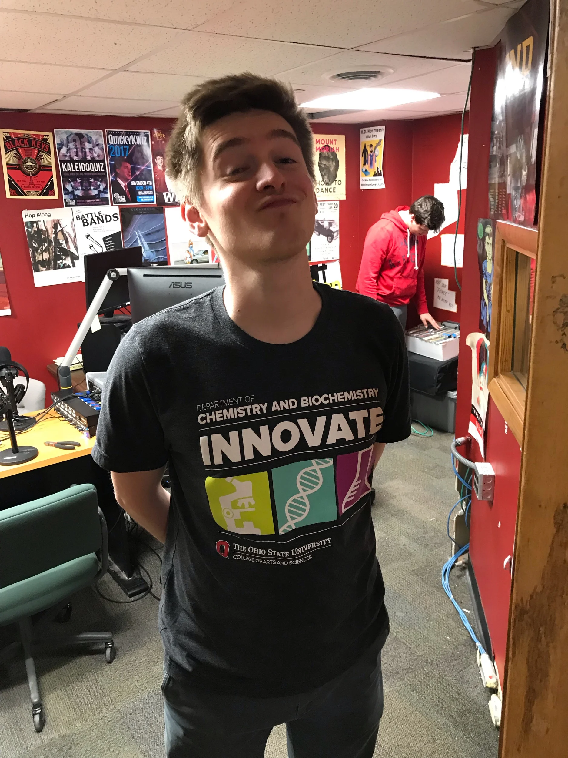 Ethan in the KURE Studio