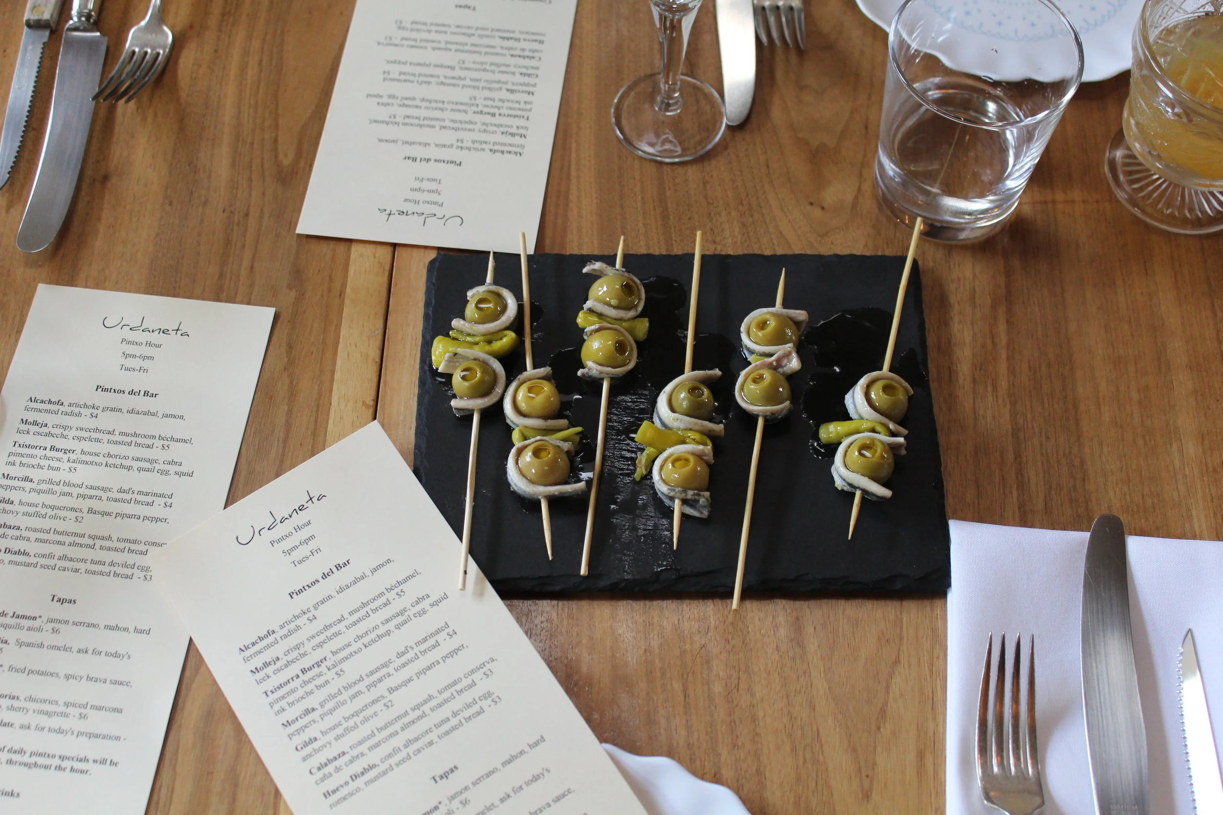 PINTXO HOUR AT URDANETA