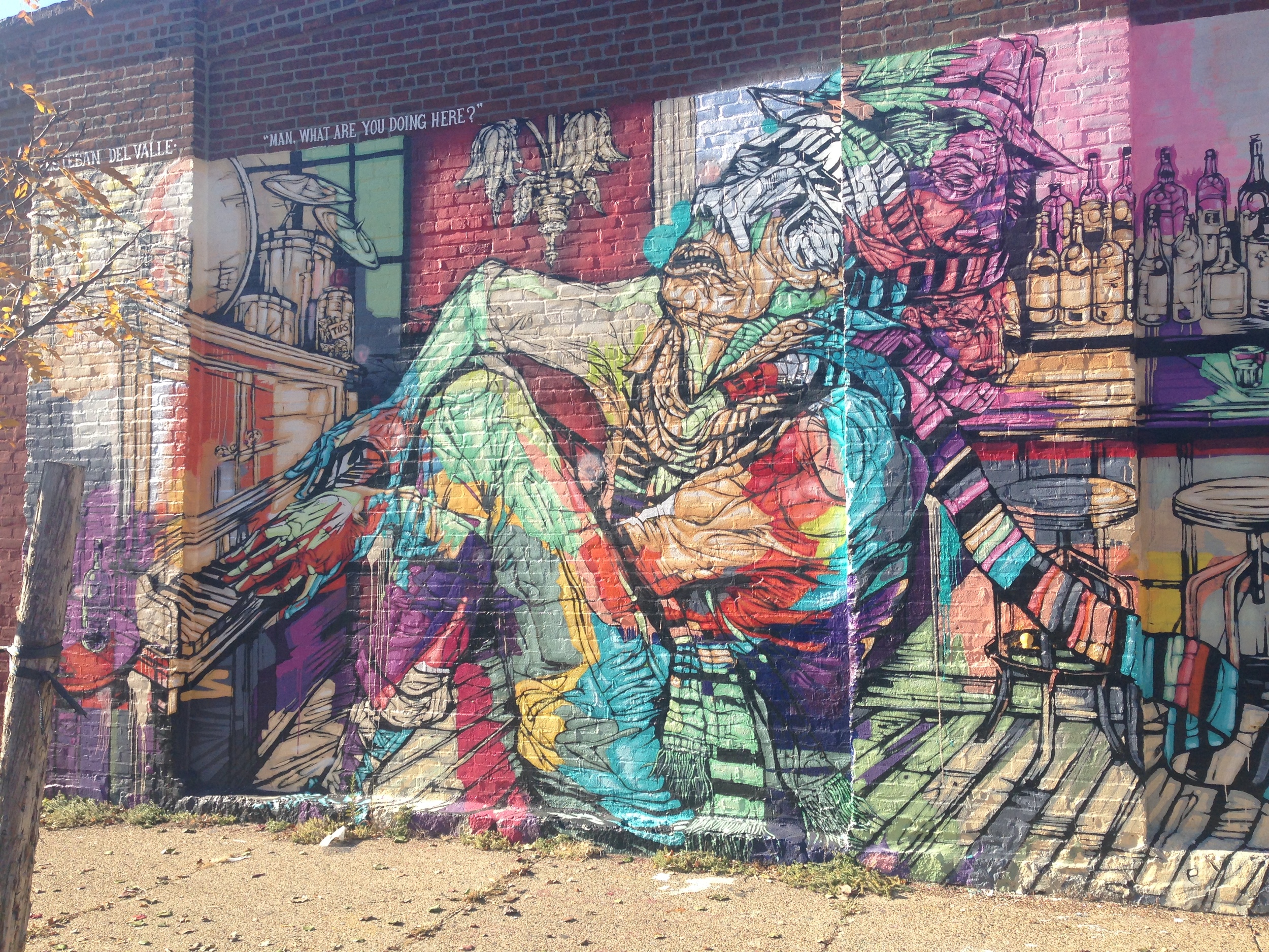 Red Hook mural by Esteban del Valle .