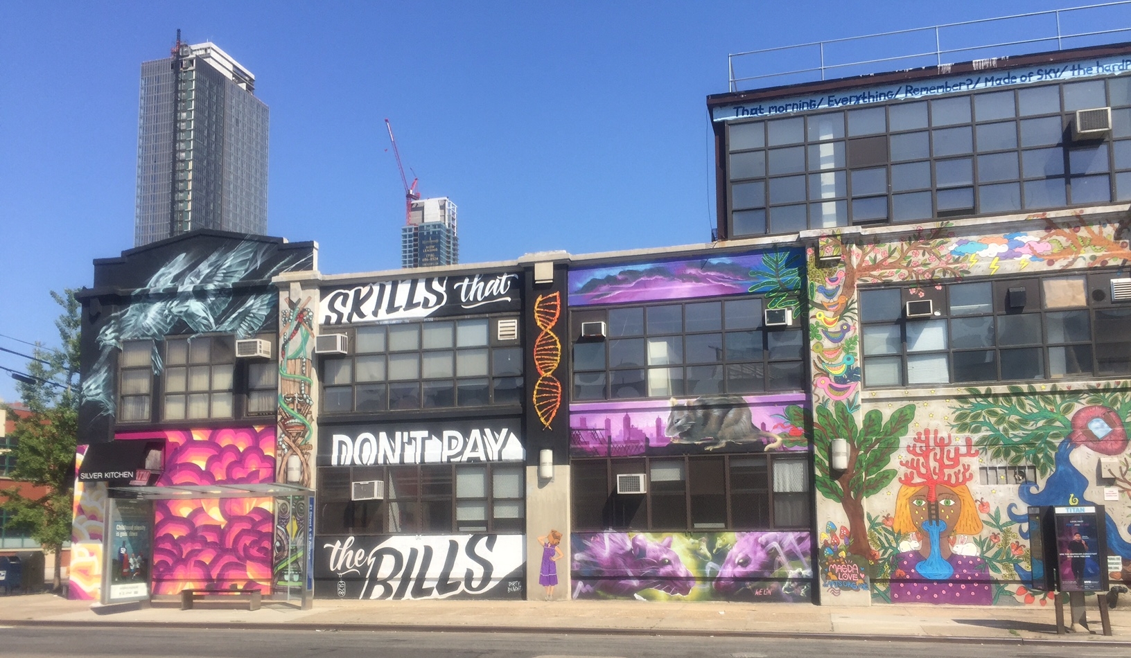 Arts Org NYC Top to Bottom Mural Project in Long Island City, Queens.
