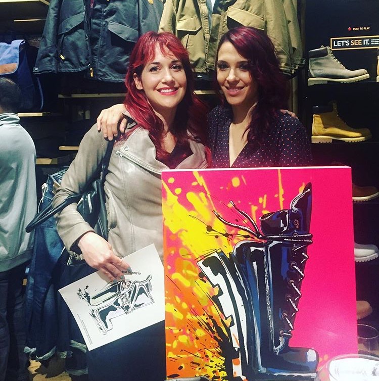 I first met the amazing artist Rene Xors at her Timberland collaboration exhibit in SoHo in November 2016.