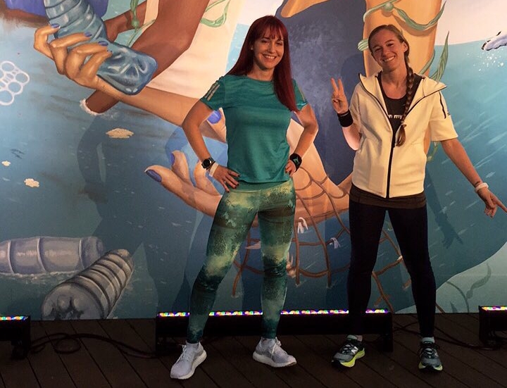 Coaches Marnie and Mariel at Adidas NYC event.