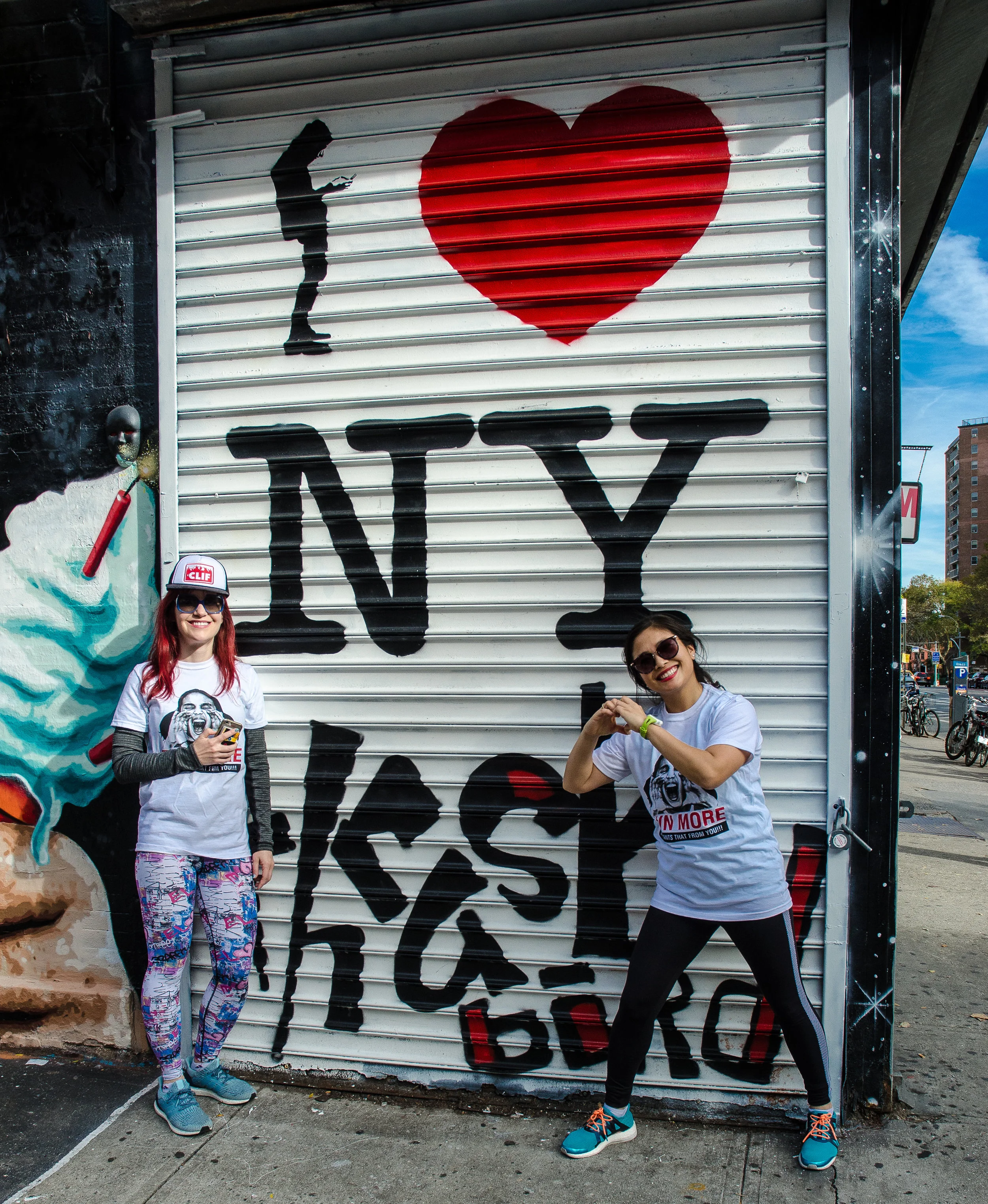 I Love NY street art by Thrashbird . Photo by Filles Garcons Photography . 