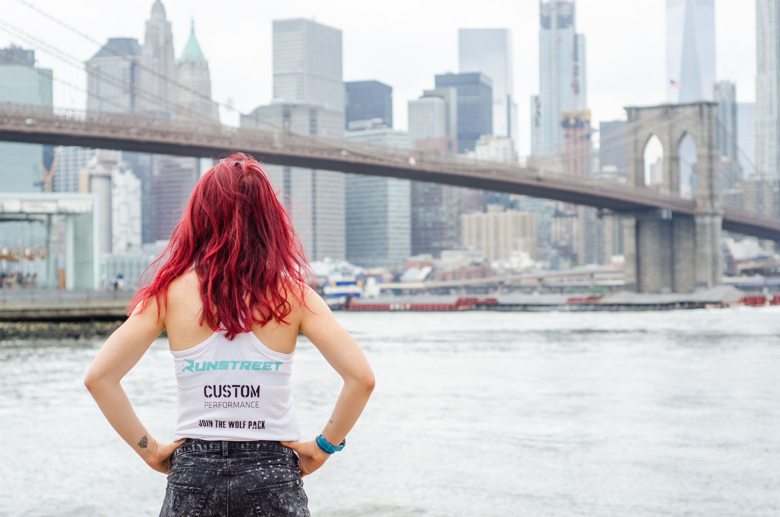 manhattan bridge running route dumbo