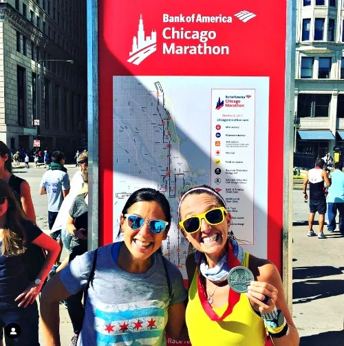 Me and Carlee at 2018 Chicago Marathon.