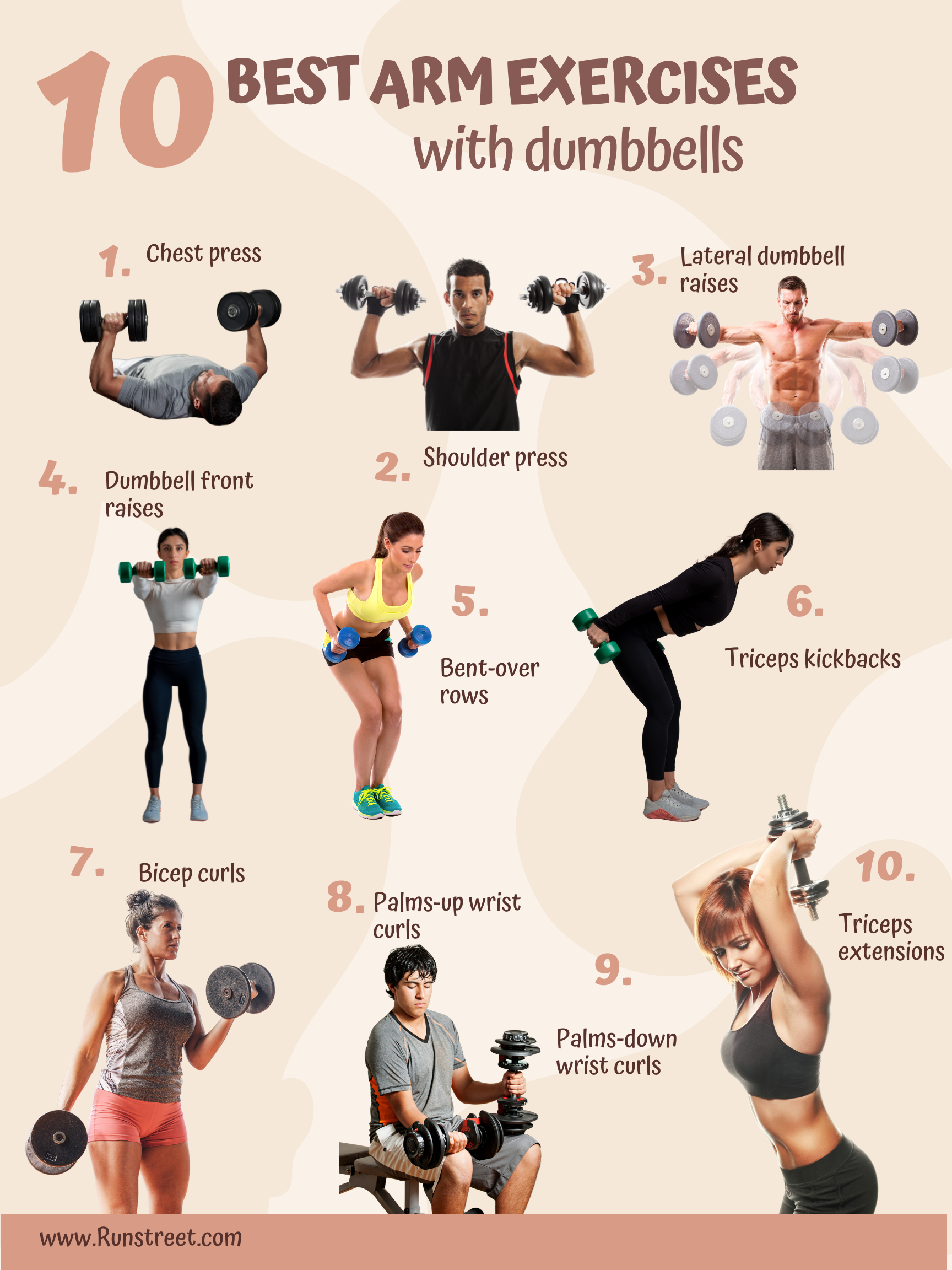 12 Dumbbell Back and Arm Exercises