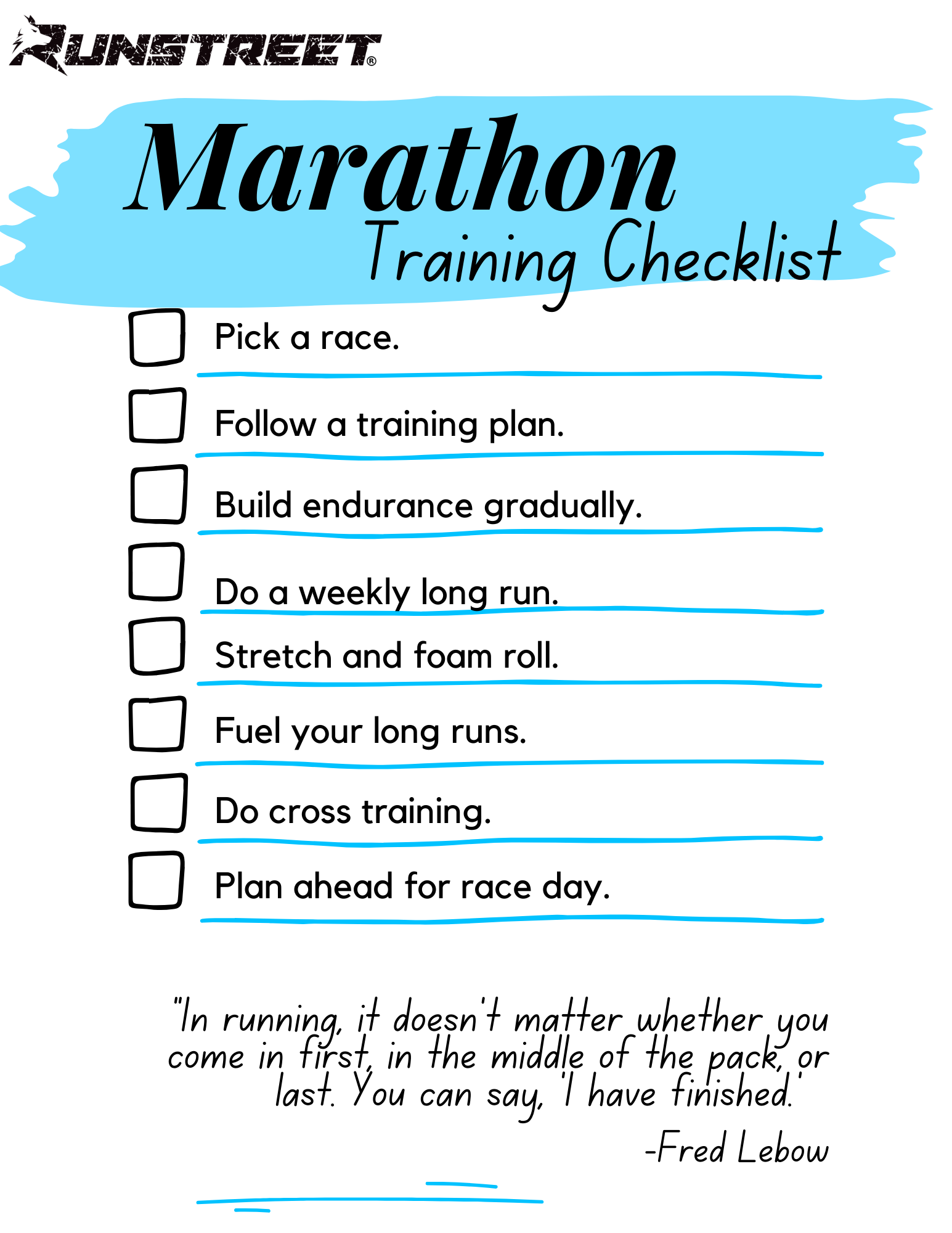 Tips for Running a Marathon for Beginners — Runstreet