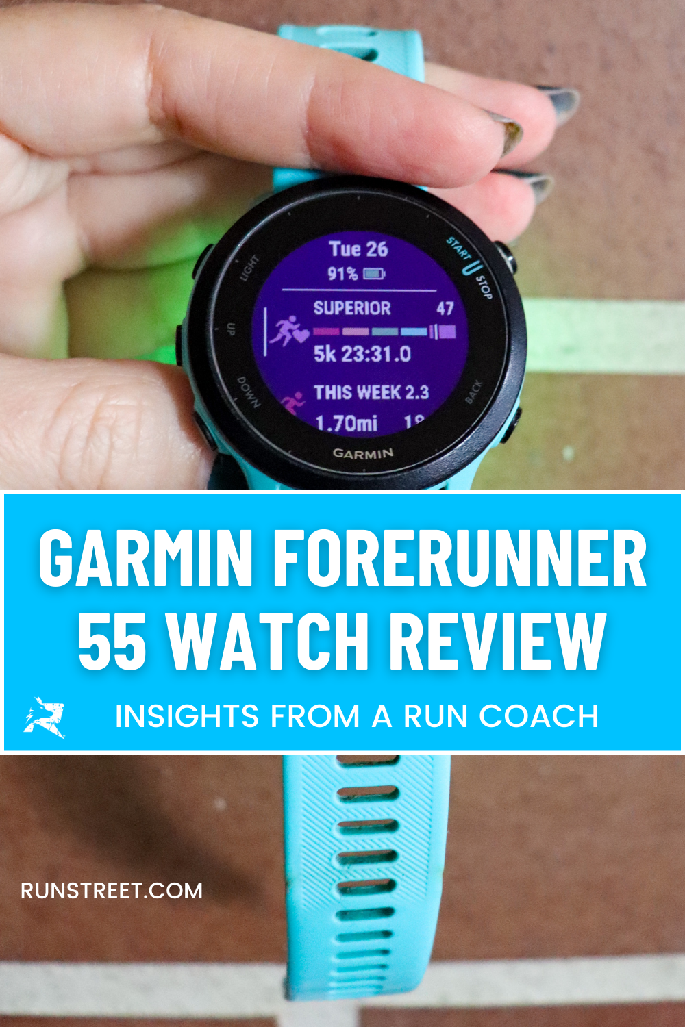 Road Trail Run: Garmin Forerunner 55 Initial Review: Accurate, Legible, 33g  Light, Full Garmin Eco System, $200